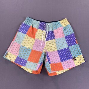 Southern Proper Swim Trunks‎ Mens Medium M 30-32 Patchwork Multicolor Mesh Lined